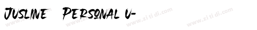 Jusline   Personal u字体转换